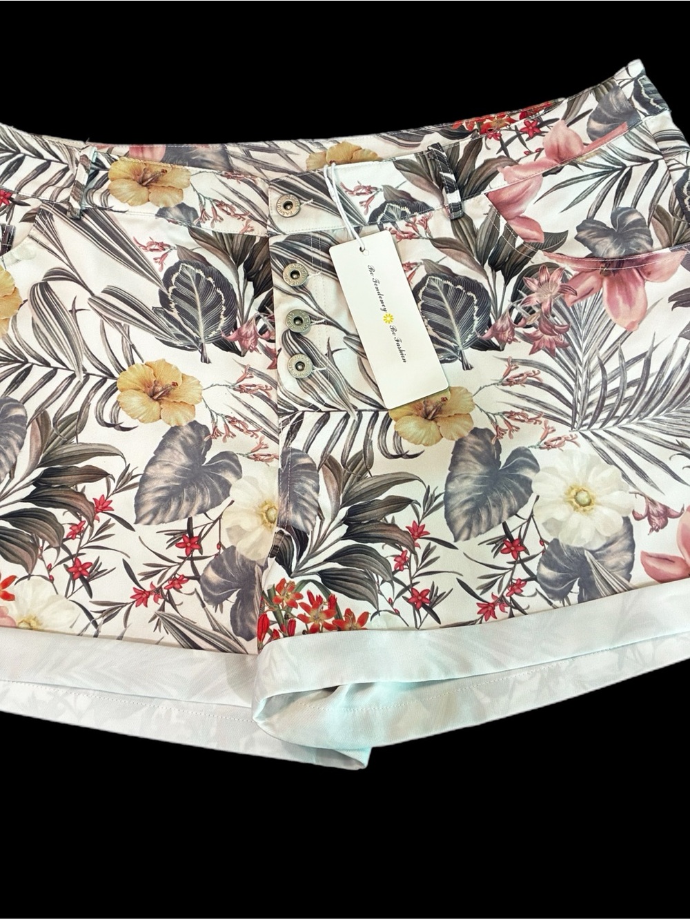 Tendency Floral Print Women's Shorts m